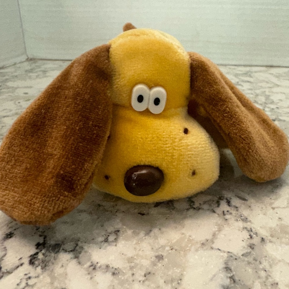 Kennel Kuddlees Vintage Plush Tara Toy Stuffed Animal Puppy Pink Collar 5”